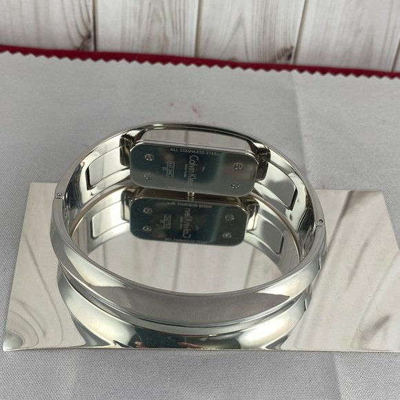 Calvin Klein Fabulous Swiss Workmanship Sculptured Bangle Bracelet Swiss Watch - Picture 6 of 11